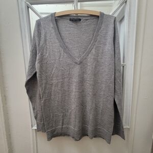 Cashmere Pullover Vneck Sweater NWOT Preppy Elevated Basic Quiet Luxury